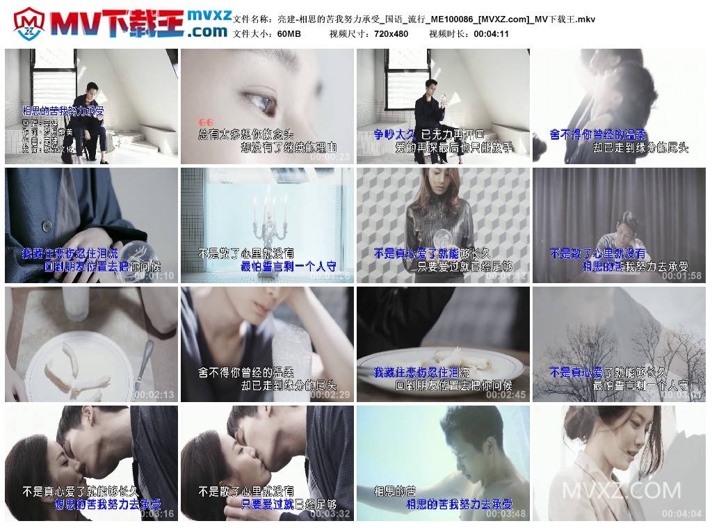 亮建-相思的苦我努力承受_国语_流行_ME100086